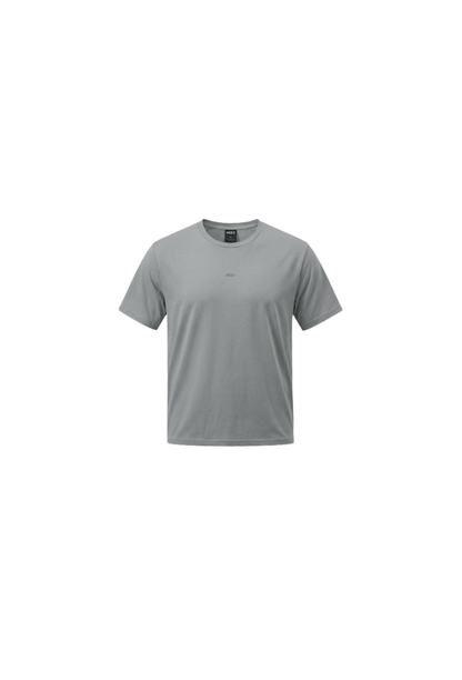 HDEX Baju Korea Olahraga Aero Tech Short Sleeve Fog Gray Pria Fitness