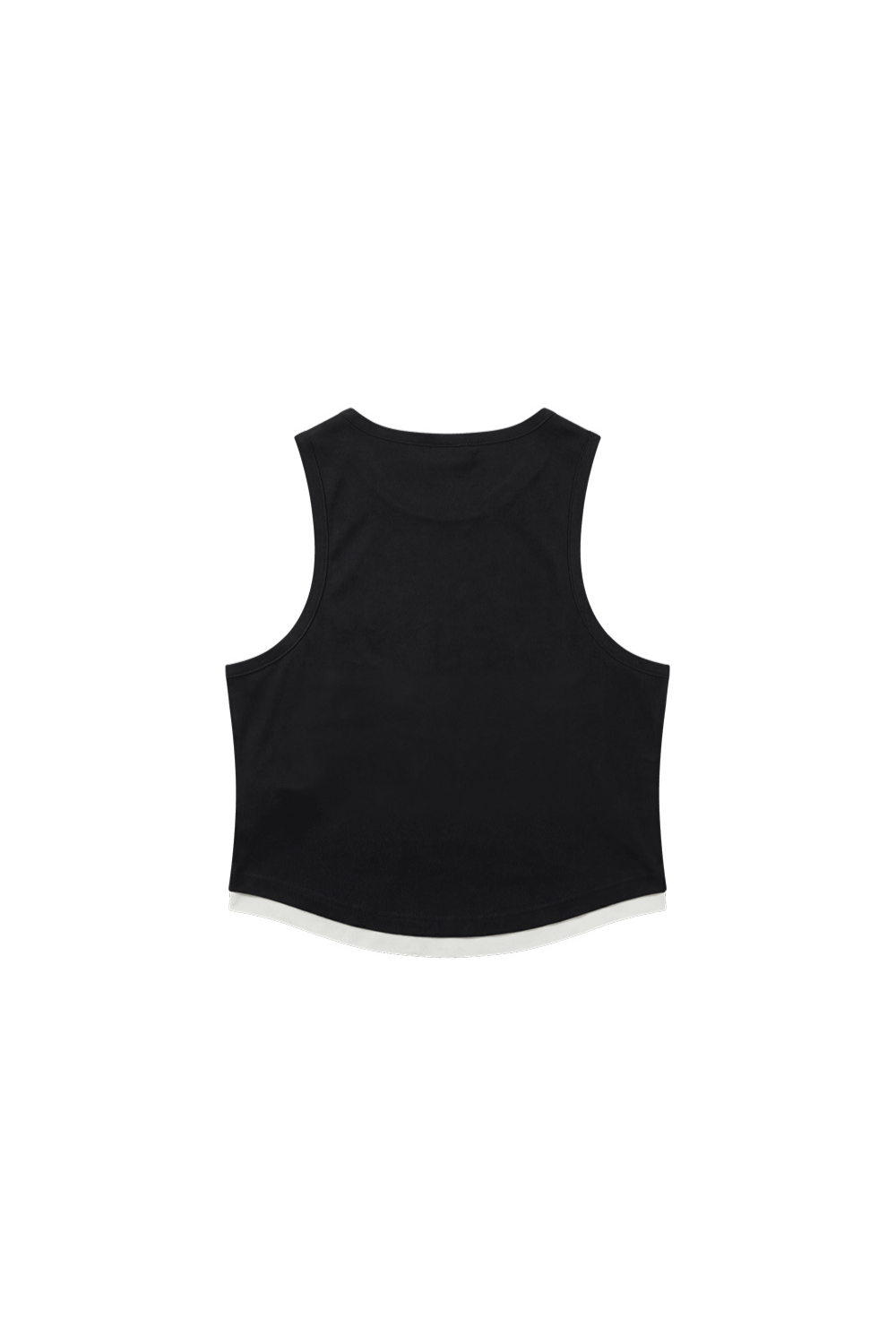HDEX Baju Korea Olahraga Legacy Slim Fit Crop Tank Top Black Wanita Fitness