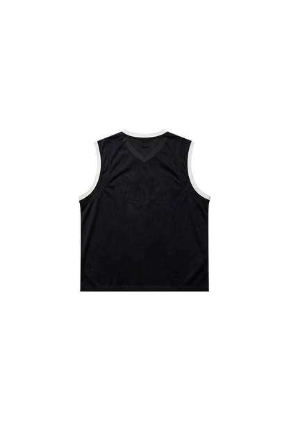 HDEX Baju Korea Olahraga Box Layer Mesh Sleeveless Black Pria Fitness