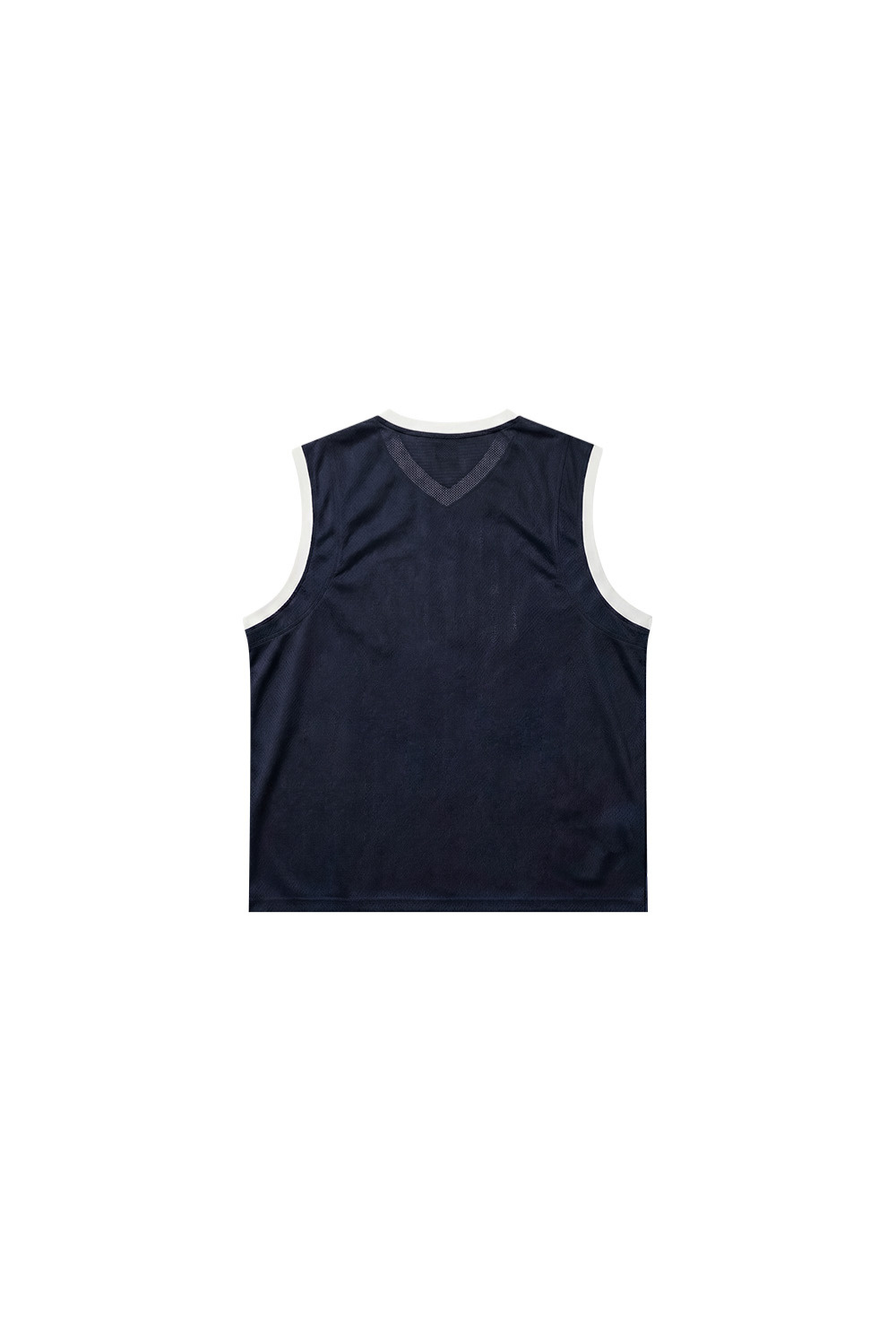 HDEX Baju Korea Olahraga Box Layer Mesh Sleeveless Navy Pria Fitness