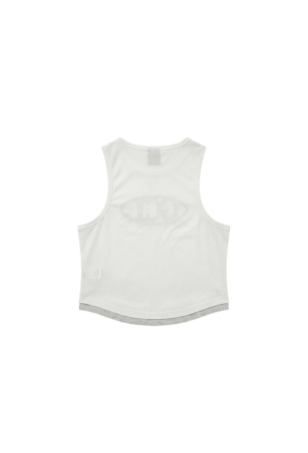 HDEX Baju Korea Olahraga Legacy Slim Fit Crop Tank Top White Wanita Fitness