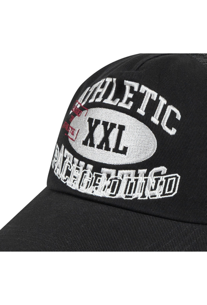 HDEX Topi Korea Olahraga Reverse Double Layer Trucker Cap Black Pria Fitness
