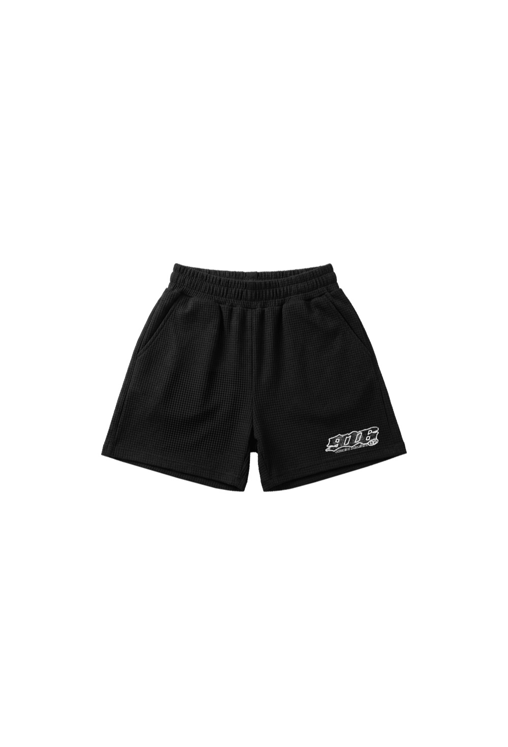 HDEX Celana Korea Olahraga Clear 916 Wide Waffle Shorts W Black Wanita Fitness