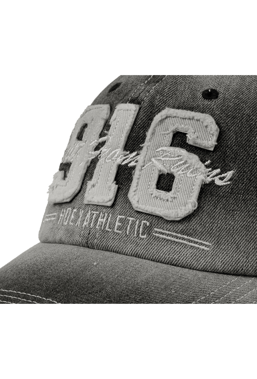 HDEX Topi Korea Olahraga 916 Denim Washed Ball Cap Black Pria Wanita Fitness