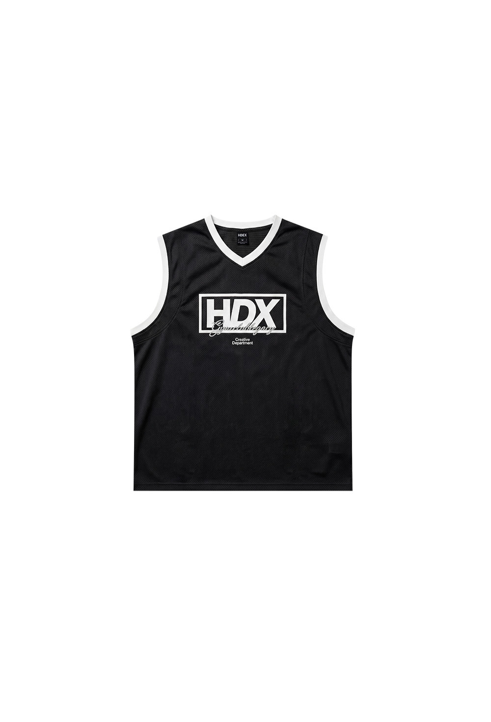 HDEX Baju Korea Olahraga Box Layer Mesh Sleeveless Black Pria Fitness