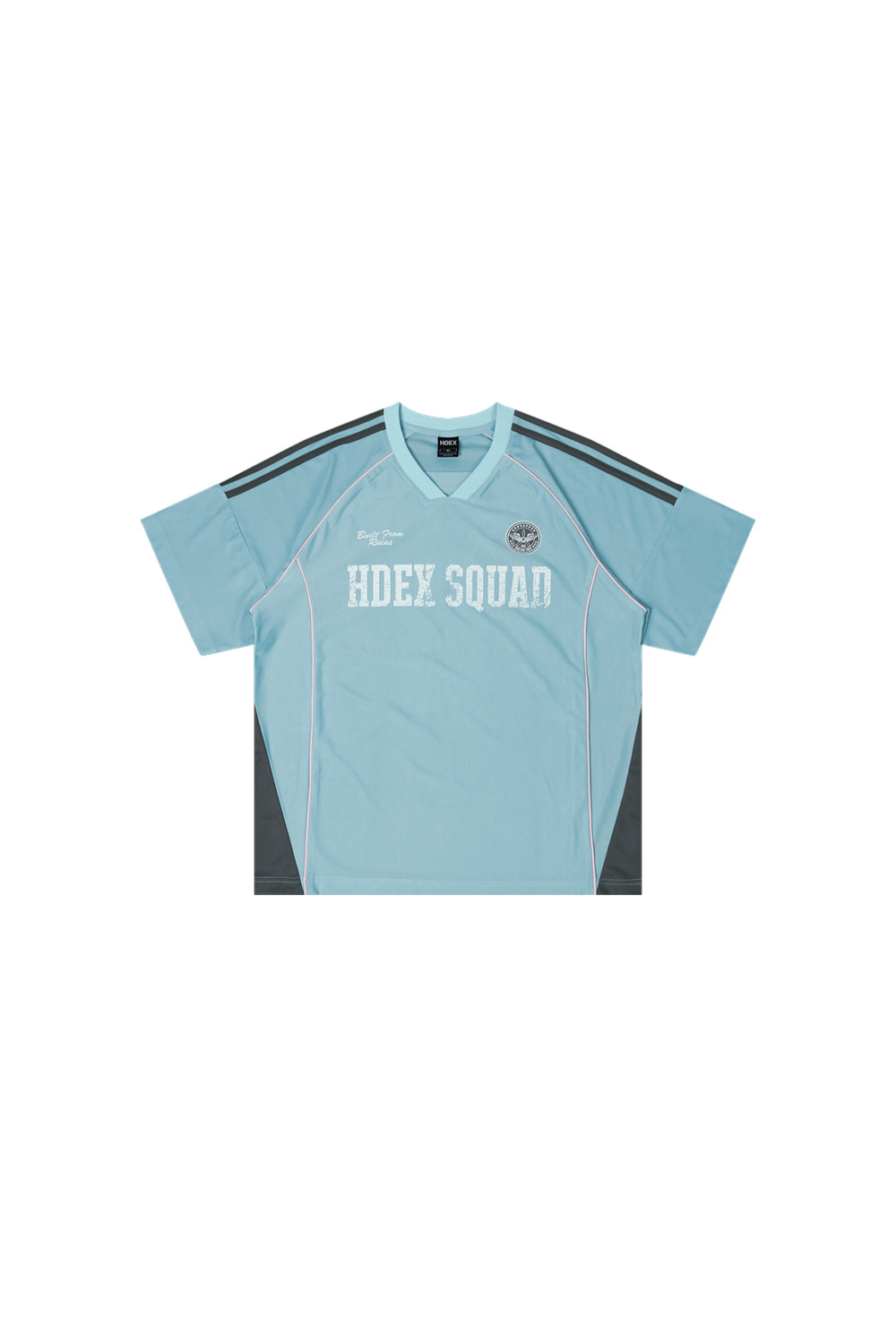 HDEX Baju Korea Olahraga Squad Number 8 Jersey Short Sleeve W Sky Blue Wanita Fitness