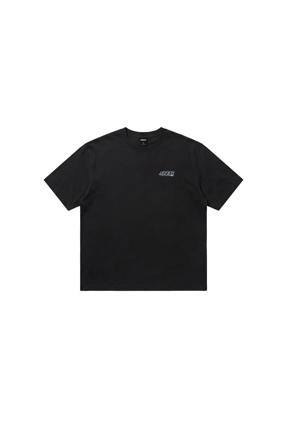 HDEX Baju Korea Olahraga Clear 916 Back Logo Short Sleeve Black Pria Fitness