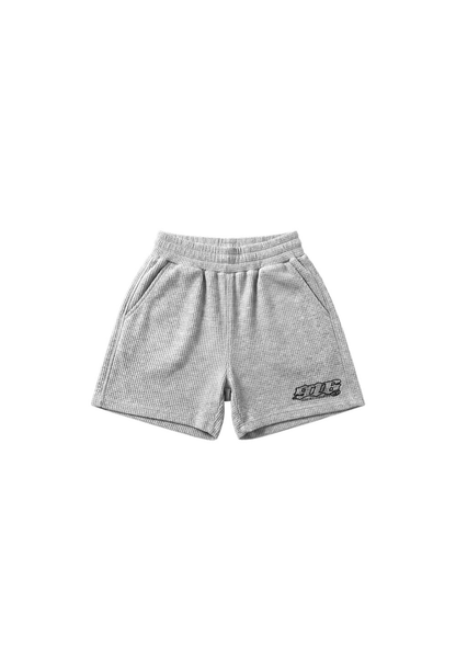 HDEX Celana Korea Olahraga Clear 916 Wide Waffle Shorts W Melange Gray Wanita Fitness