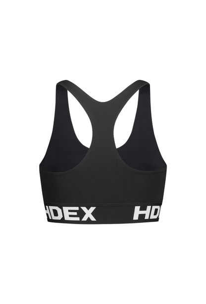 HDEX Baju Korea Olahraga Pro Banded Bra Top Black Wanita Fitness