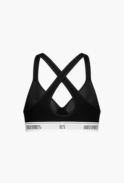HDEX Pakaian Dalam Korea Olahraga Comfort Banding Bra Black