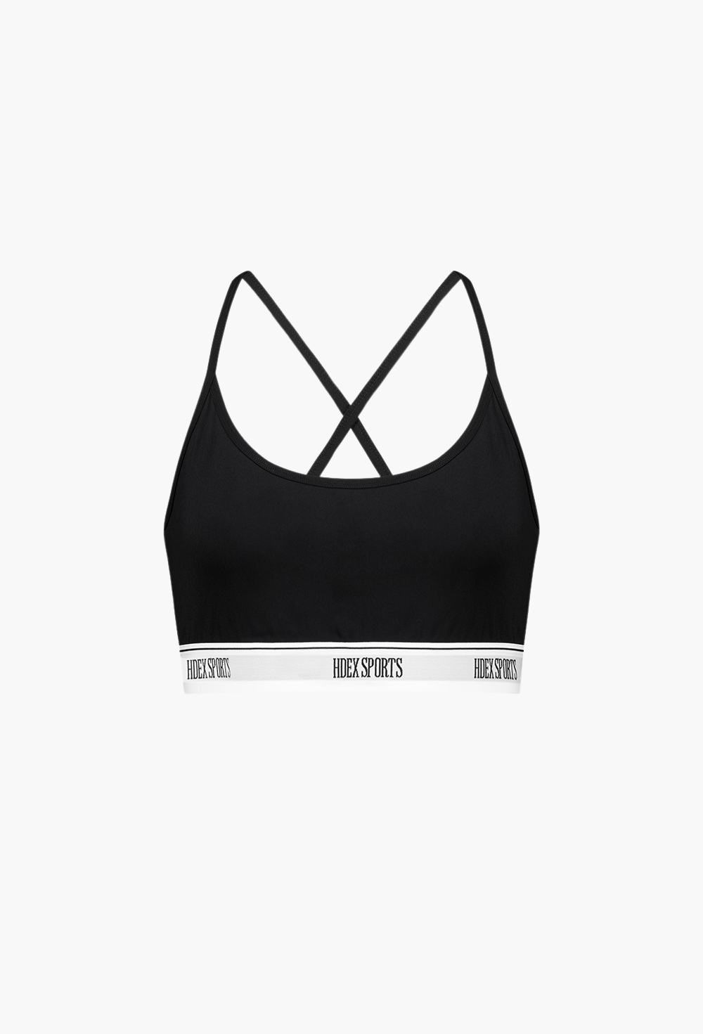HDEX Pakaian Dalam Korea Olahraa Banding Stretch Bra Top Black