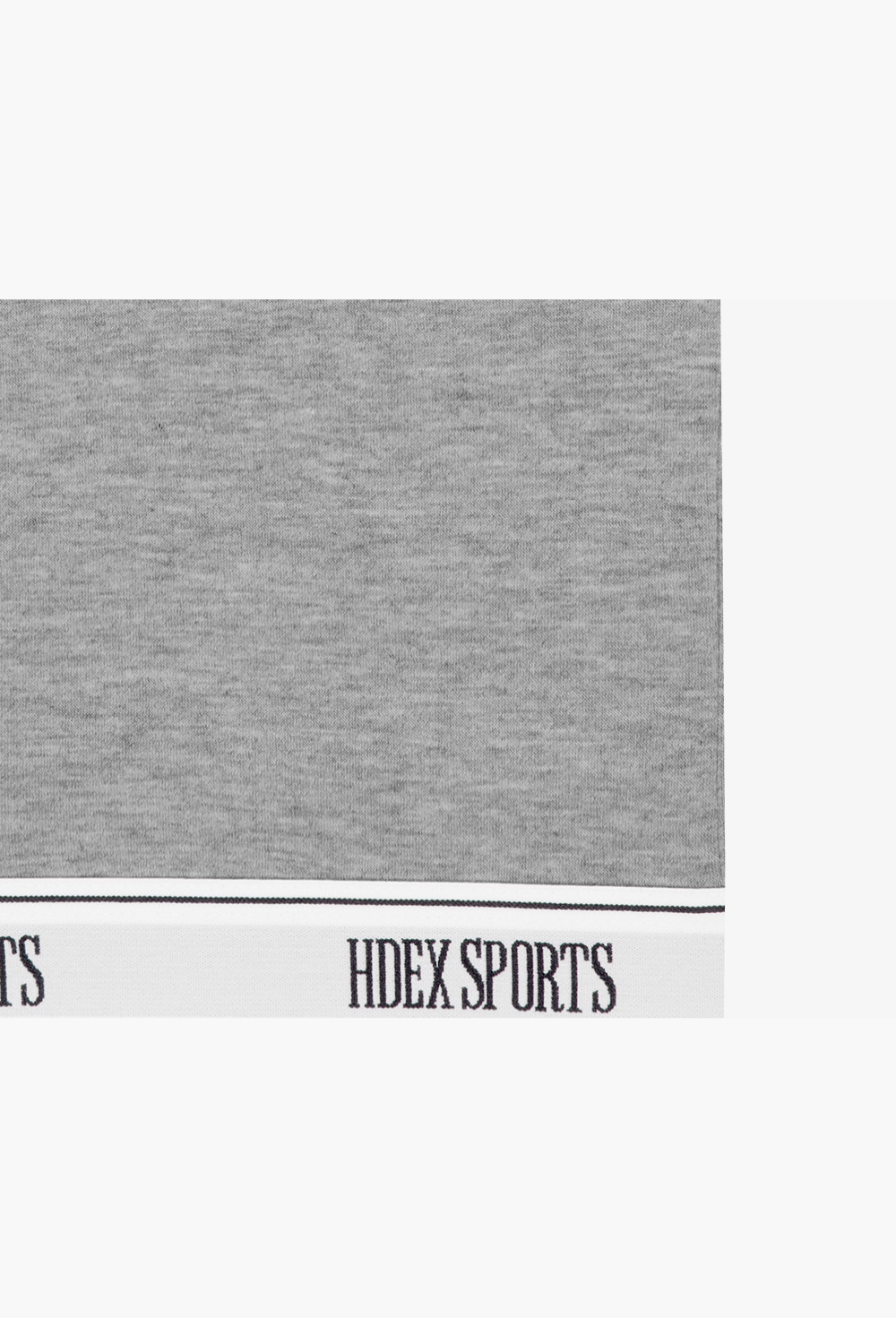 HDEX Baju Korea Olahraga Banding Retreat Modal Crop Tank Top Melange Gray