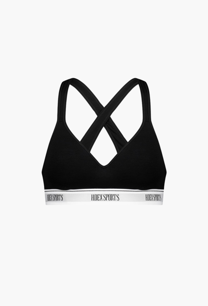 HDEX Pakaian Dalam Korea Olahraga Comfort Banding Bra Black