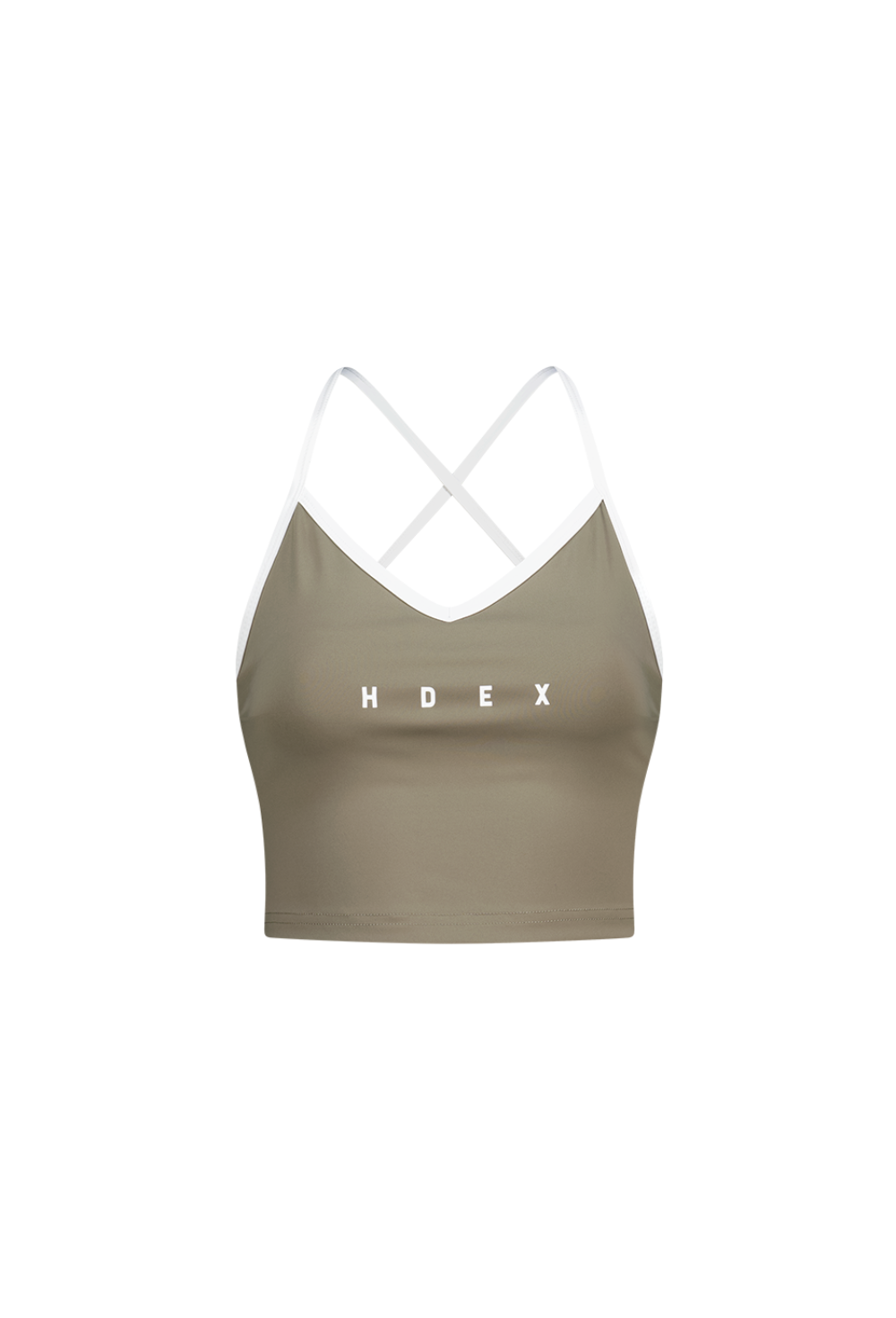 HDEX Baju Korea Olahraga Light Support Daily Crop Bra Top Taupe Wanita Fitness