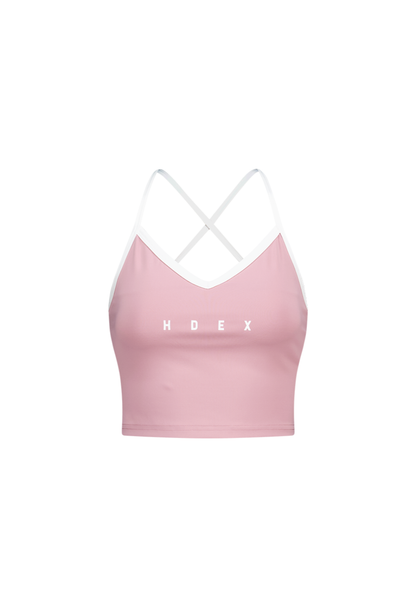 HDEX Baju Korea Olahraga Light Support Daily Crop Bra Top Indie Pink Wanita Fitness