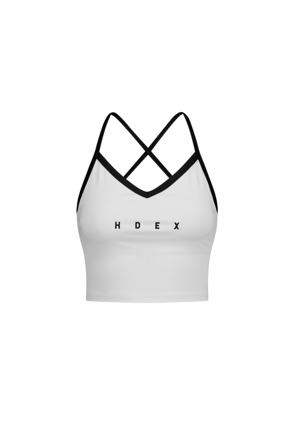 HDEX Baju Korea Olahraga Light Support Daily Crop Bra Top White Wanita Fitness