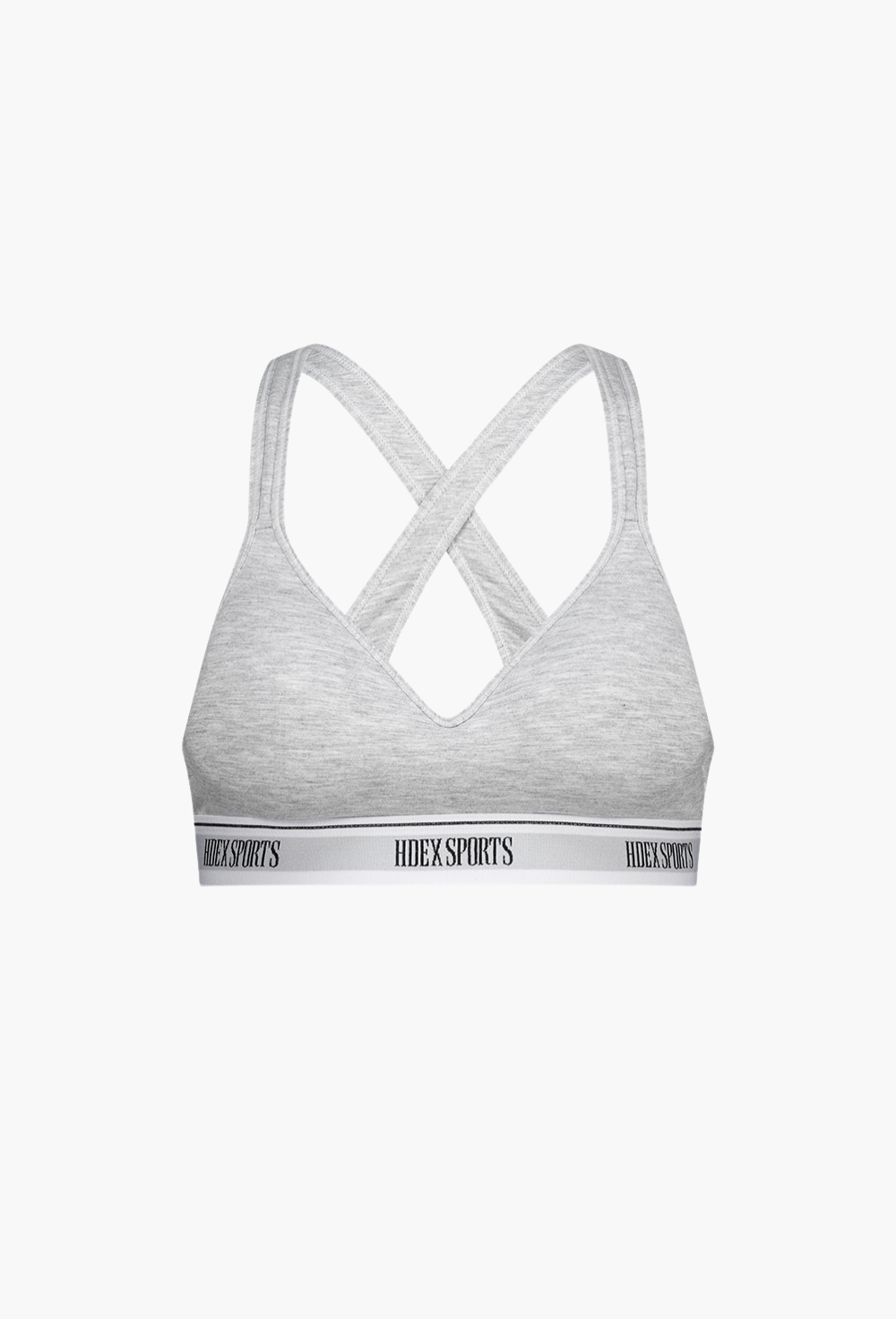 HDEX Pakaian Dalam Korea Olahraga Comfort Banding Bra Melange Gray