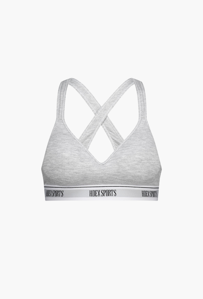 HDEX Pakaian Dalam Korea Olahraga Comfort Banding Bra Melange Gray