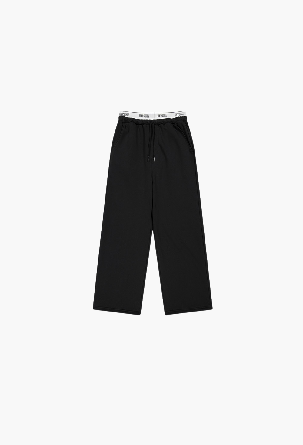 HDEX Celana Korea Olahraga Banding Retreat Double Layer Sweat Pants Black