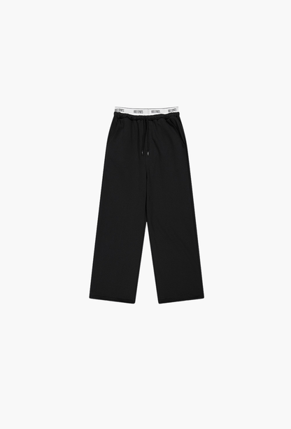 HDEX Celana Korea Olahraga Banding Retreat Double Layer Sweat Pants Black
