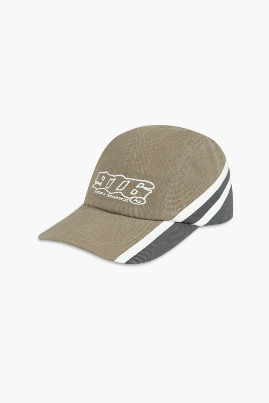 HDEX Topi Korea Olahraga 916 Side Track Washed Cap Beige Pria Wanita Fitness