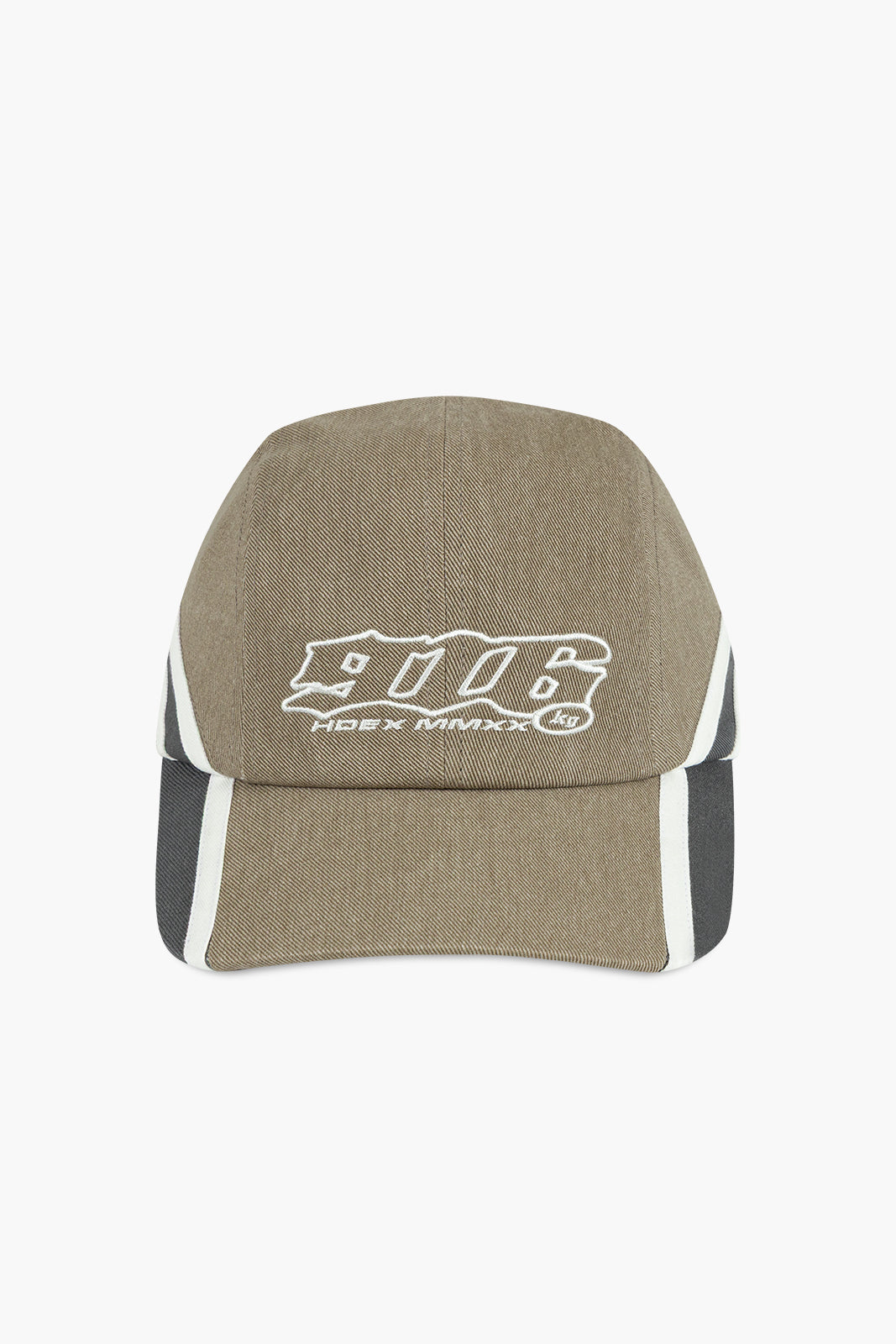 HDEX Topi Korea Olahraga 916 Side Track Washed Cap Beige Pria Wanita Fitness