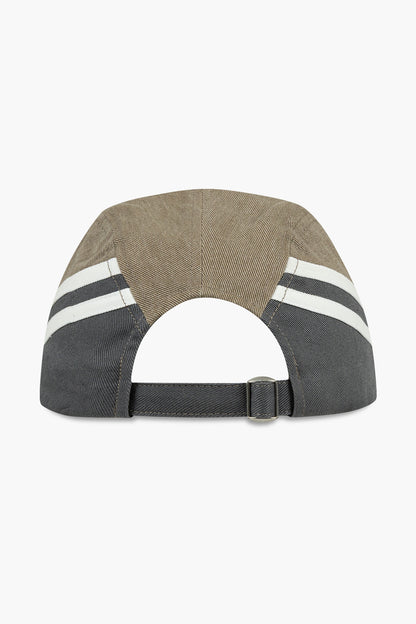 HDEX Topi Korea Olahraga 916 Side Track Washed Cap Beige Pria Wanita Fitness