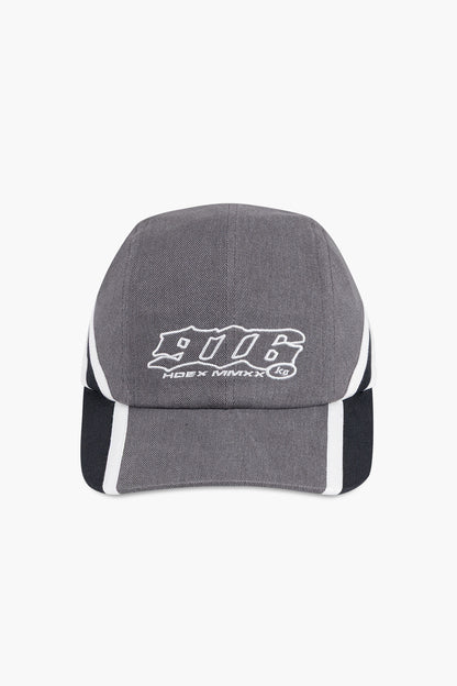 HDEX Topi Korea Olahraga 916 Side Track Washed Cap Charcoal Pria Wanita Fitness