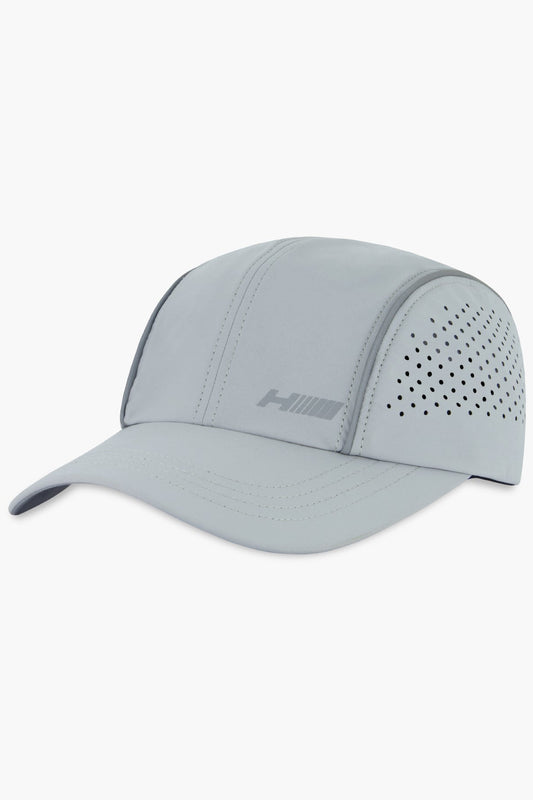 HDEX Topi Korea Olahraga Assist Air Mesh Cap Light Gray Pria Wanita Fitness