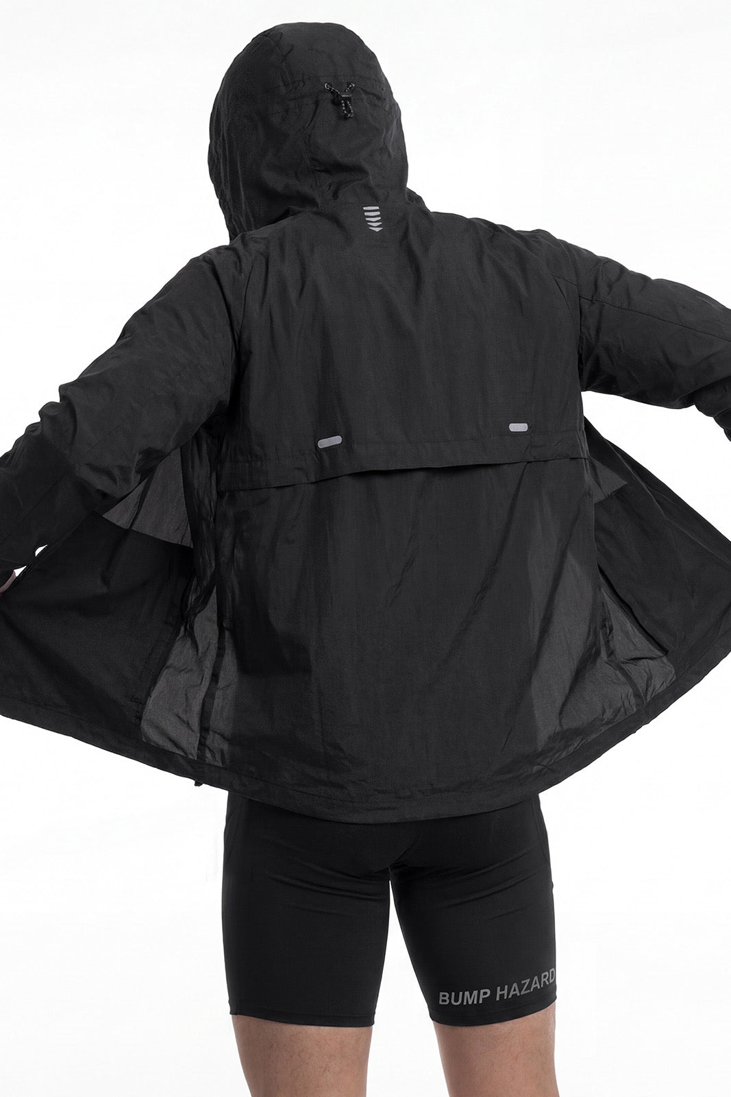 HDEX Baju Korea Olahraga Assist Lightweight Packable Jacket Black Pria Fitness