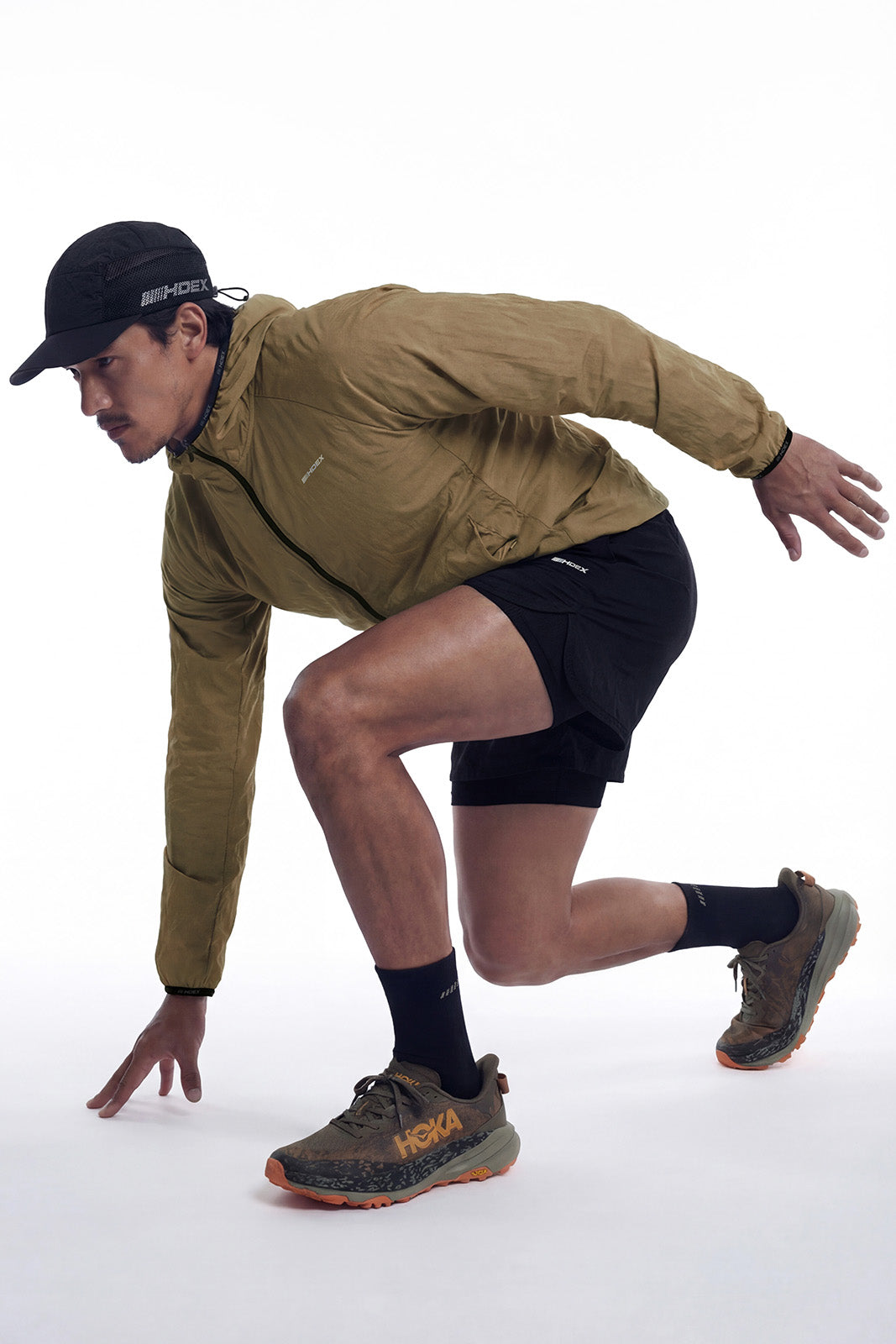 HDEX Baju Korea Olahraga Assist Lightweight Packable Jacket Camel Pria Fitness
