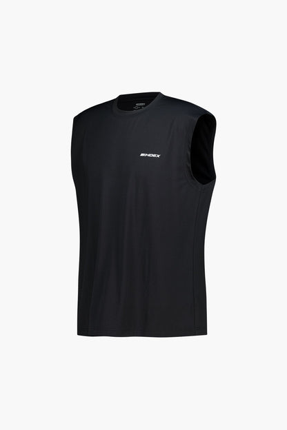 HDEX Baju Korea Olahraga Assist Lining Core Sleeveless Dark Gray Pria Fitness