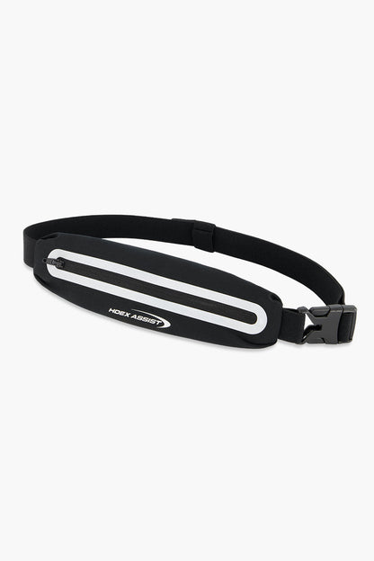 HDEX Tas Korea Olahraga Assist Running Waist Bag Black Pria Wanita Fitness