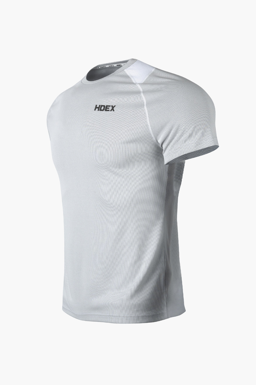 HDEX Baju Korea Olahraga Assist Textured Short Sleeve Black Pria Fitness