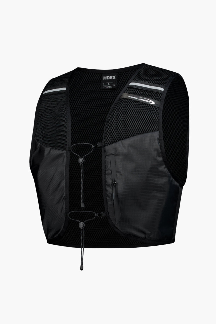 HDEX Rompi Korea Olahraga Assist Trail Running Vest Black Pria Wanita Fitness