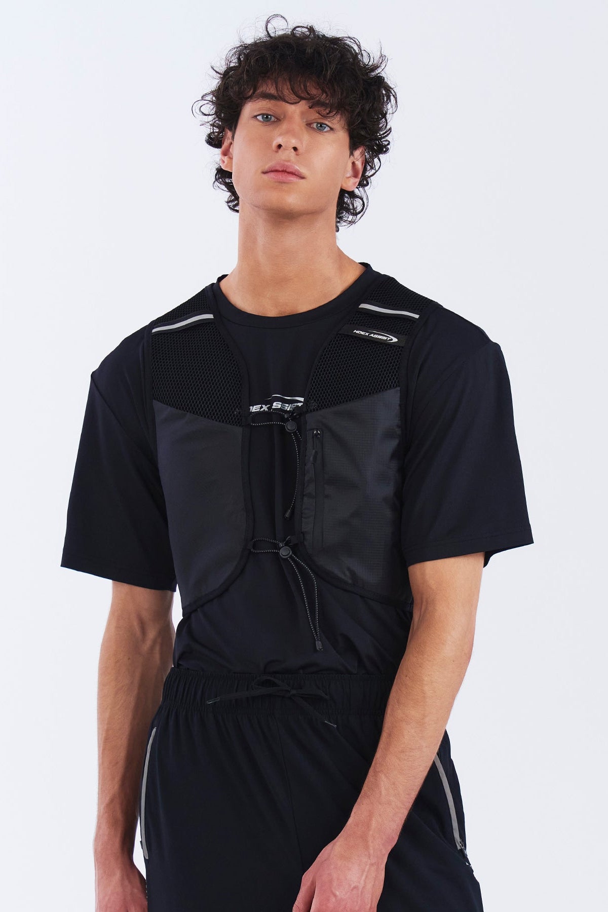 HDEX Rompi Korea Olahraga Assist Trail Running Vest Black Pria Wanita Fitness