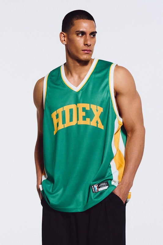 HDEX Basketball Mesh Jersey Sleeveless Green