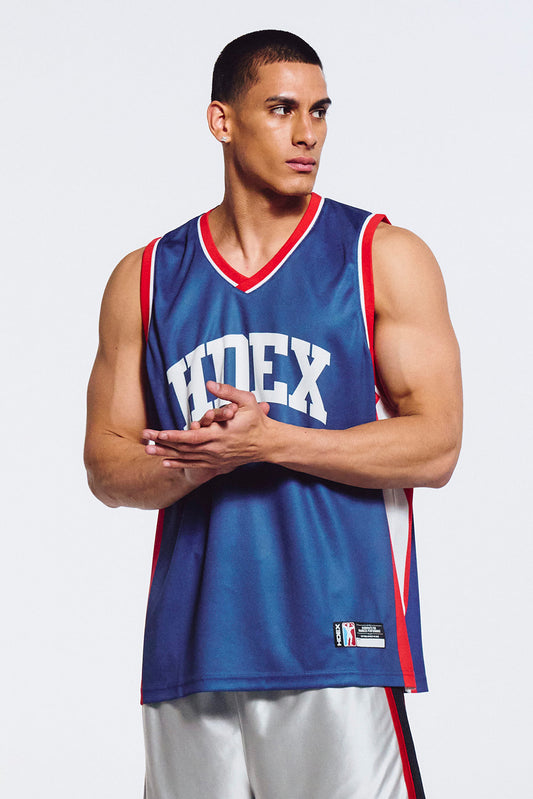 HDEX Basketball Mesh Jersey Sleeveless Navy