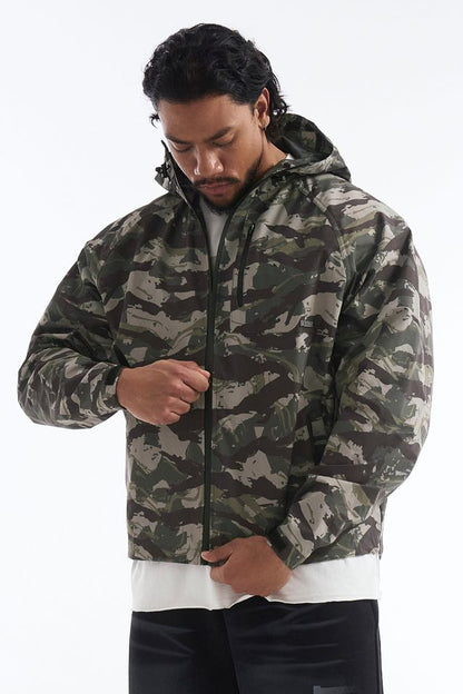 HDEX Baju Korea Olahraga Camo Military Nylon Jacket Camo Pria Fitness