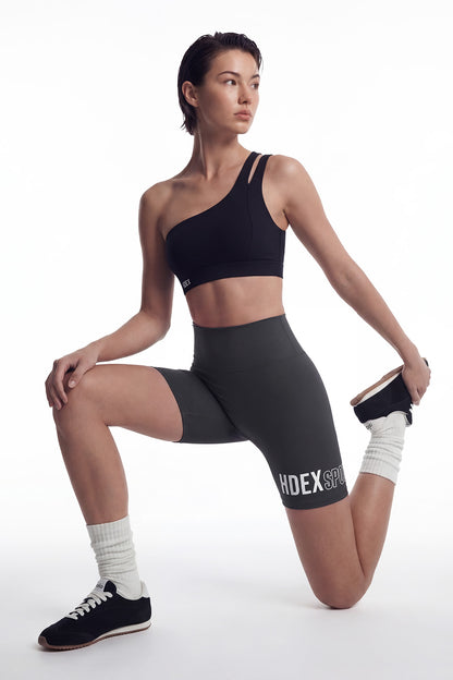 HDEX Celana Korea Olahraga Expert 4.0 Biker Shorts Charcoal Wanita Fitness
