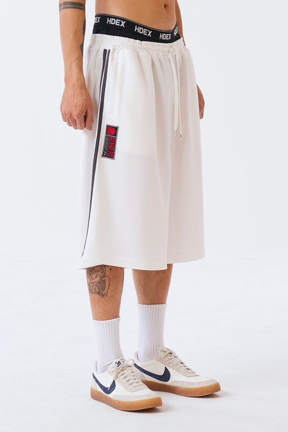 HDEX Giant Fit Mesh Bermuda Shorts White