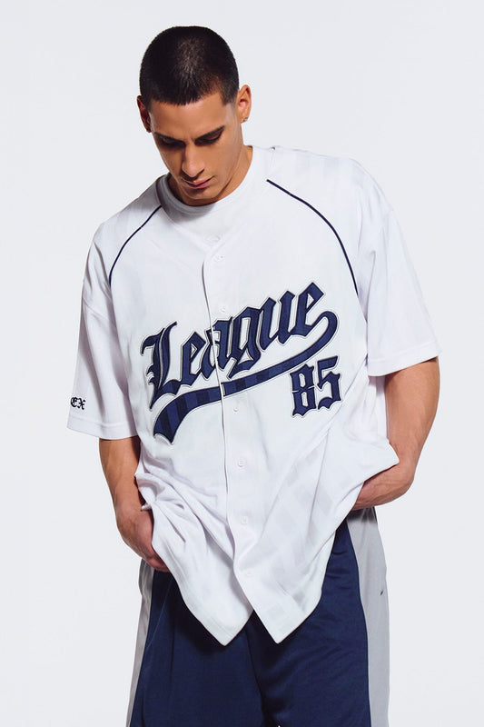 HDEX League 85 Baseball Jersey White