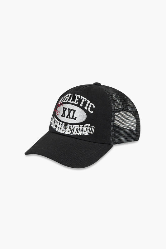 HDEX Topi Korea Olahraga Reverse Double Layer Trucker Cap Black Pria Fitness