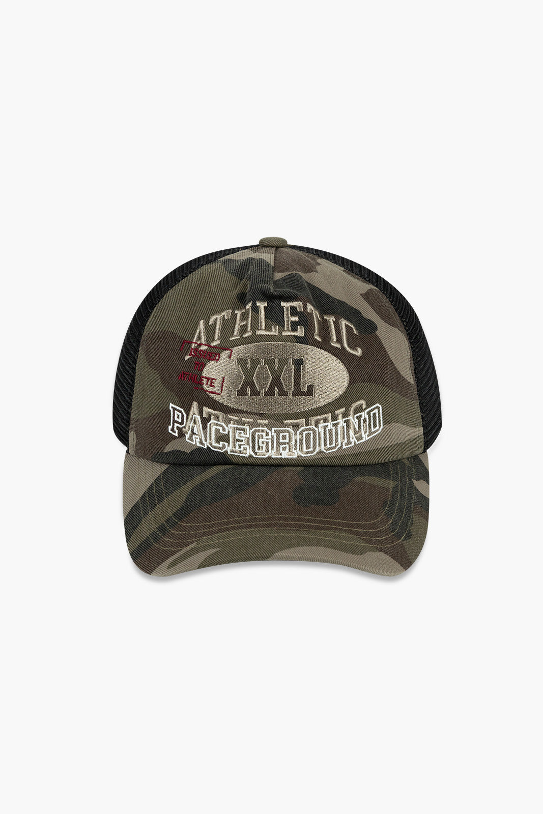 HDEX Topi Korea Olaraga Reverse Double Layer Trucker Cap Khaki Camo Pria Fitness
