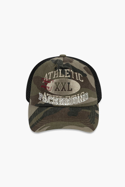HDEX Topi Korea Olaraga Reverse Double Layer Trucker Cap Khaki Camo Pria Fitness