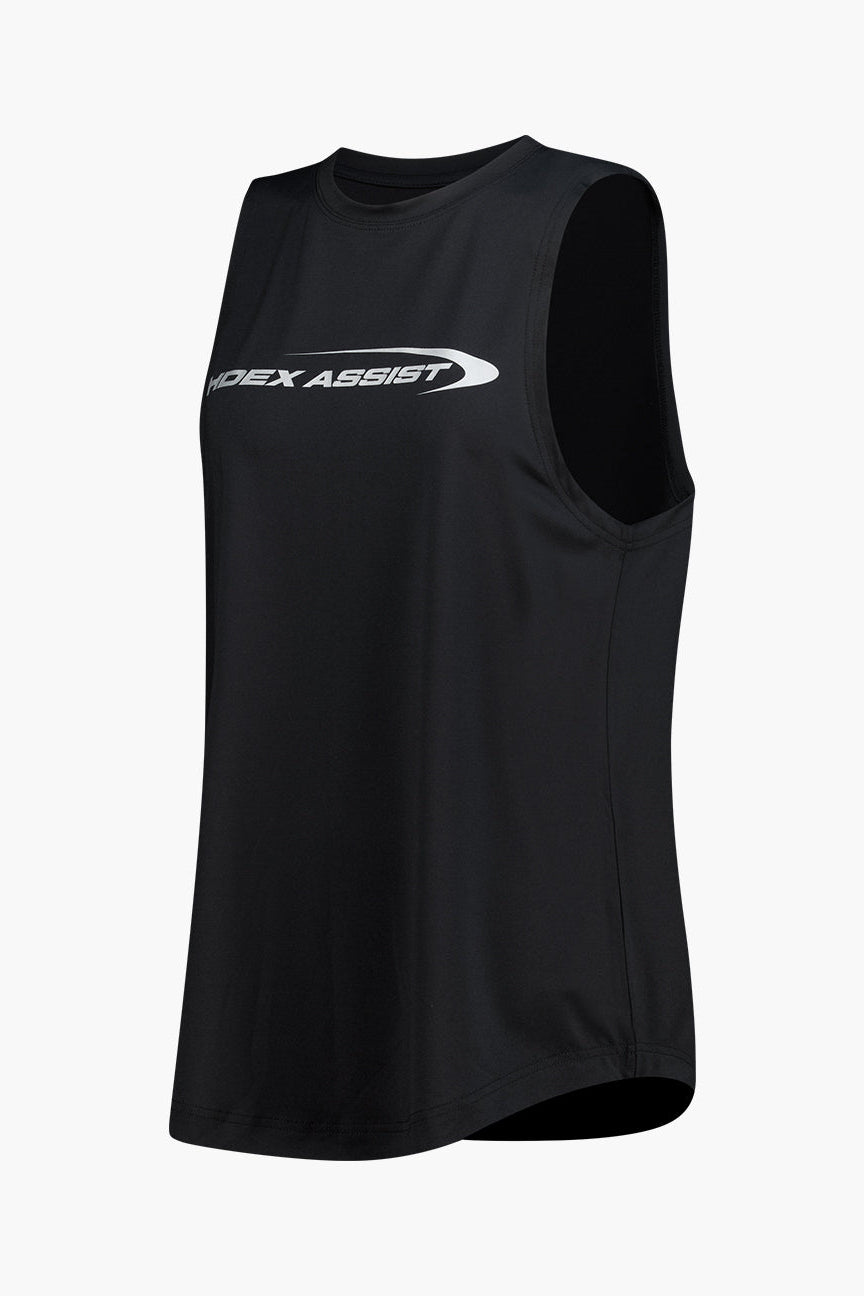 HDEX Baju Korea Olahraga Womens Assist Training Tank Top Black Wanita Fitness