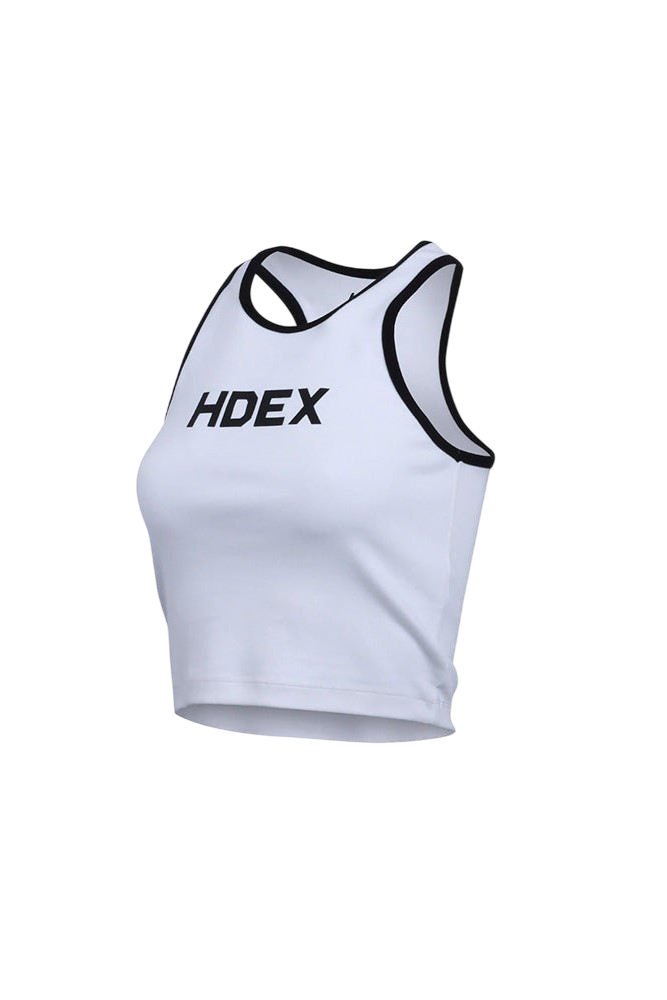HDEX Womens Main Logo Color Scheme Crop Tank Top Black