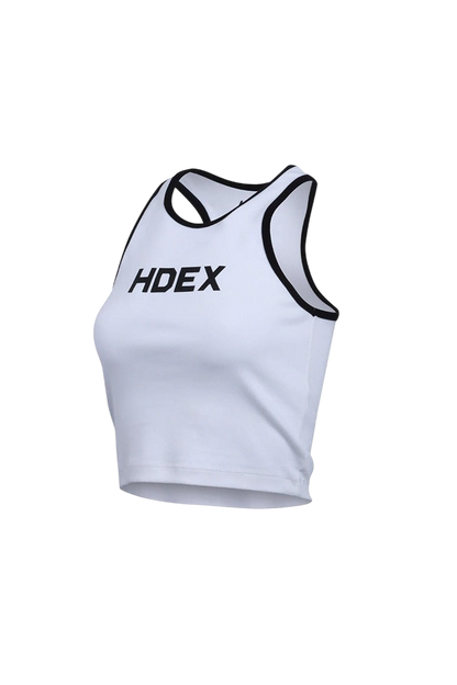 HDEX Womens Main Logo Color Scheme Crop Tank Top Black