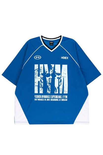 HDEX HYM Performance Mesh Short Sleeve Blue