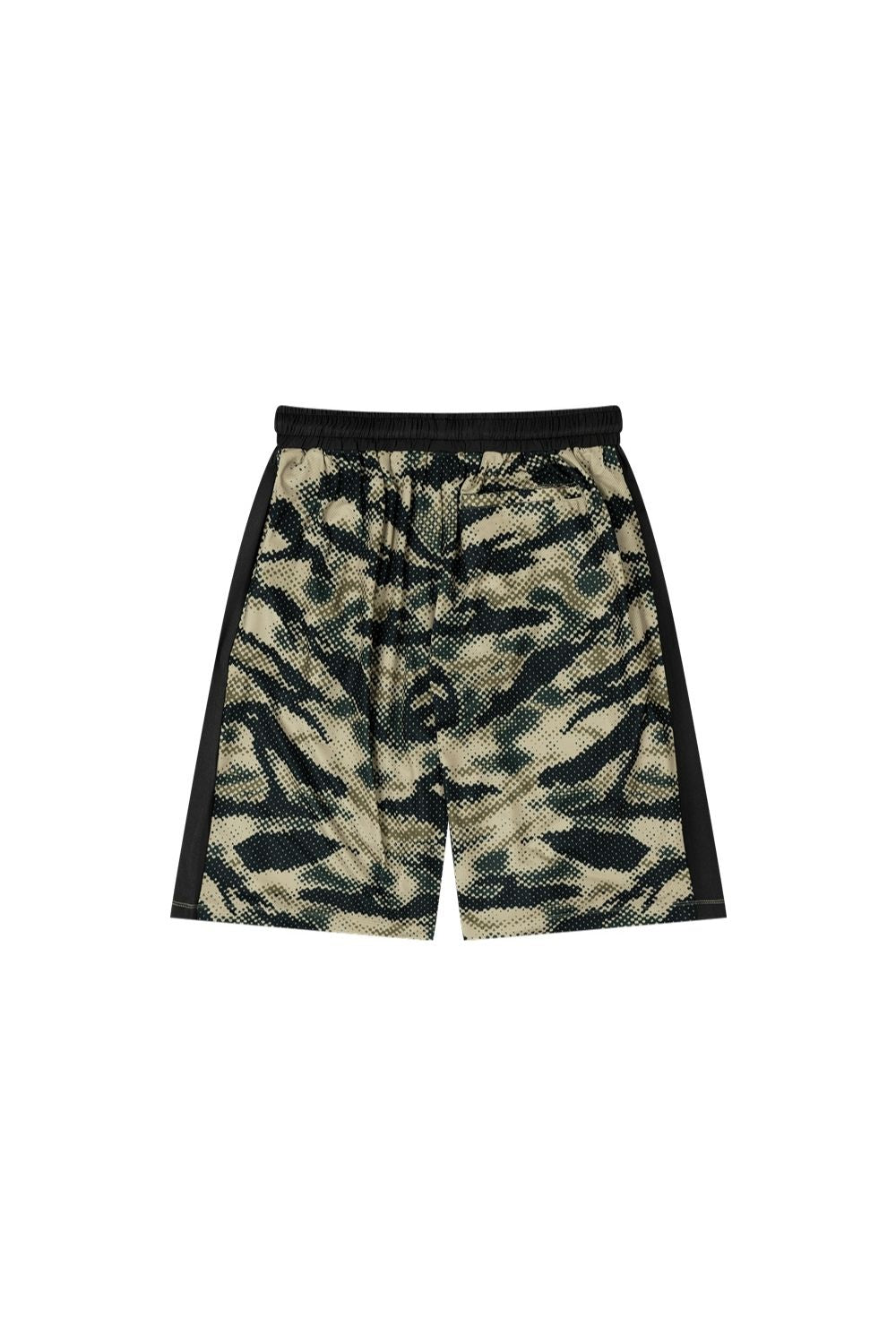 HDEX Celana Korea Olahraga Lift Camo Mesh Bermuda Shorts Khaki Camo Pria Fitness